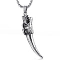 Vintage Retro Styme Mens Pendant Wholesale Dragon Wolf Heath Jewelry Stainless Steel Gothic Pendant for Wholesale