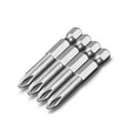 No. 72050 S2 Steel 50mm Magnetic Phillips Screwdriver Bit PH00-PH2 >6kgs Torque 60HRC Heat Treated DIY Industrial Grade OEM