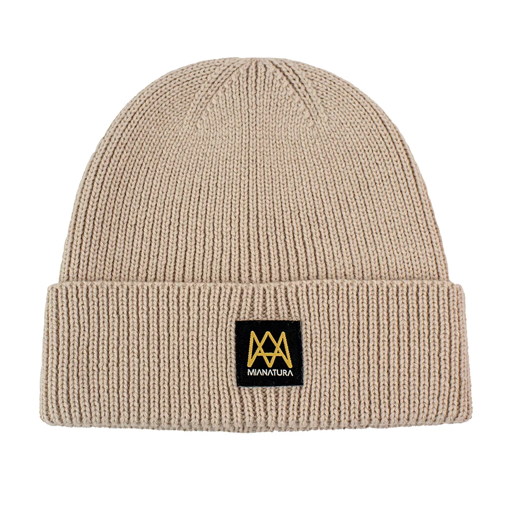 Customizable Different Logo Unisex Cuff Winter Rib Knitted Beanie Hat Embroidery Short Street Wear Beanies Cap