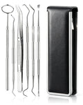6pcs 304 Stainless Steel Dental Teeth Cleaning Tools Scraper Teeth Pick Hygiene Kit Set Dental Multi-Purpose Oral Hygiene MegaBDM