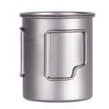 Small 300ml Titanium Outdoor Camping Mug Portable Travel Cups for Coffee Drinking Tableware for Hiking & Camping