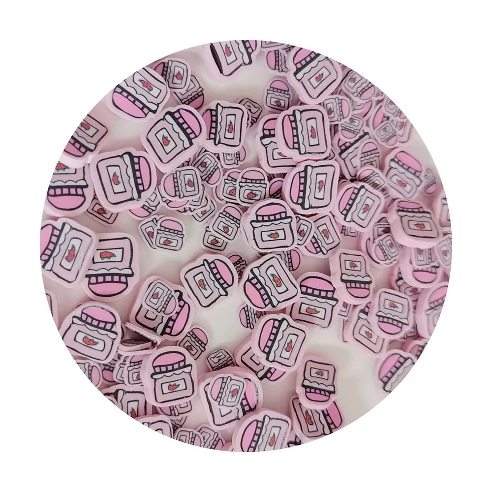 Wholesale OEM Pink Wish Bottle DIY Polymer Clay Designs Slime Accessories and Decor Handmade Jewelry Craft Items