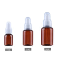 25ml 35ml Amber PET Plastic Essential Oil Serum Dropper Bottle Plastic Bottles for Cosmetic Packaging