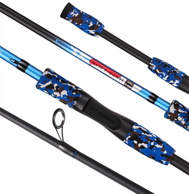 SNEDA Wholesale Carbon Spinning Casting Fishing Rods 1.68M 1.8M 2.1M With High Strength Reel Seat for Seawater and Freshwater