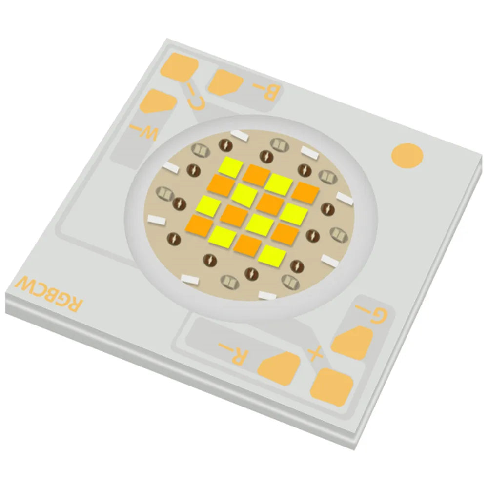 Wholesales High Power 12V 24V 36V 5 Pin RGB RGBWW RGBCW 1616 1818 1919 8W 12W 18W COB Chip LED Board for Cob Led Par