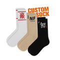 FREE DESIGN & MOCKUP Crew Casual Customized Sock Custom Men Sock With Design Own Logo