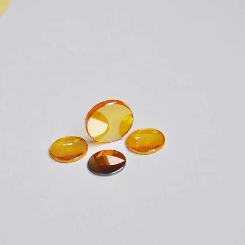 JOYLASER  America II VI Widely Used ZnSe Yellow Transparent Round Fiber Cutting Machine Spare Parts Laser Tube Co2 Focus Len