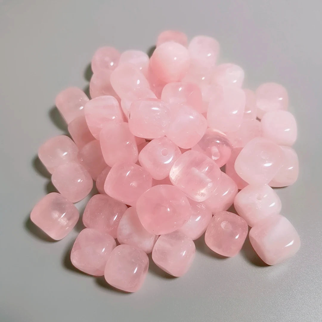Huiying New Rose Quartz Cube Incense Stick Holder Crystal Cube Incense Holder