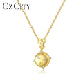 CZCITY Luxury Cubic Zirconia Women Star Popular Jewelry Necklace Silver for Women Silver Chain Pendant Necklaces