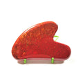 Huiying Beauty Plate Body Facial Eye Scraping Mookaite jasper Plate Heart Guasha Massage Tool