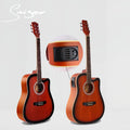 China Wholase OEM Manufacture Cheap Music Instrument Guitarra 36 40 41 Inches Semi Acoustic Electric Guitar