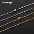 SC024   2mm 16" 18" 20" 22" 24"  Stainless Steel  Chain  Hip Hop Chain Necklace