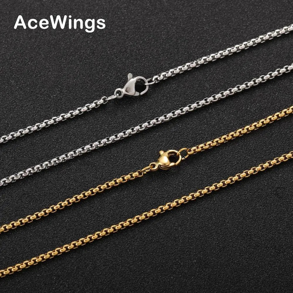 SC024   2mm 16" 18" 20" 22" 24"  Stainless Steel  Chain  Hip Hop Chain Necklace