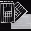 RIDERACE Mountain Bike Frame Protector Front Fork Protective Film Bicycle Chain Stay Scratch-Resistant Rhinoceros Hide Sticker
