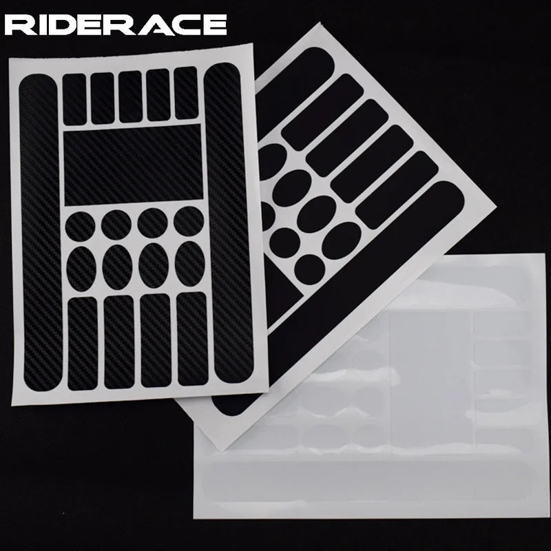 RIDERACE Mountain Bike Frame Protector Front Fork Protective Film Bicycle Chain Stay Scratch-Resistant Rhinoceros Hide Sticker