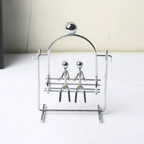 Creative Modern Metal Swing Design Balance Art Decor Physics Weightlifter Art Balance Toy Decompressive Home Office Ornament