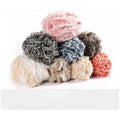 Abundant Stock 100% Polyester Fluffy Feather Faux Fur Fancy Dyed Hand Knitting Yarn for Socks & Sewing Wholesale