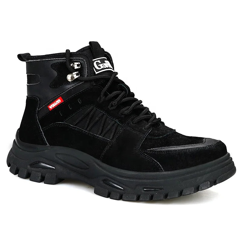 GUYISA Acceptable Custom Safety Boots Anti-scald Suede Steel Toe Safety Shoes