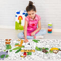 Custom Logo DIY Painting & Coloring Roll Children's Drawing Paper with Color Filling Flexographic Printing Poster
