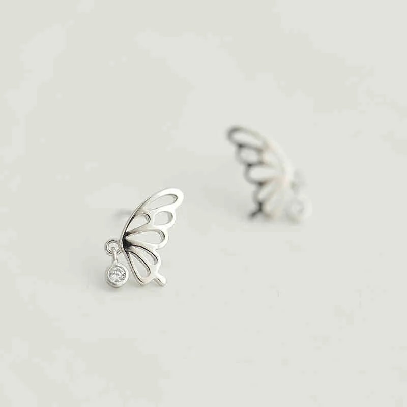 New Hot Fashion Butterfly Silver Vintage Style Earrings for Women Girls Gift Fashion Statement Jewelry