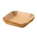 Customizable 6.3 Inch Double-Sided Silicone Oil Coated Heat Resistant Greaseproof Waterproof Non-Stick Brown Straw Paper Air
