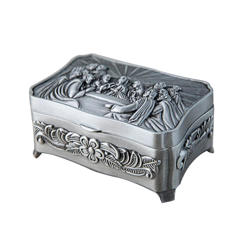 Christian Saint Jewelry Box Creative Ring Storage Box High Grade Exquisite Jewelry Earrings Anti Oxidation Box