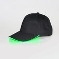 LED Luminous Cap Fiber Optic Outdoor Sunshade for Sports Mountain Climbing Baseball Cap Character Style Unisex Casual Party Wear