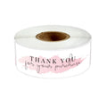 KY-202205749 Custom Die Cut Waterproof Heat Transfers Thermal 4*4 Henna Lip Gloss Label Package Retro Privet Thank You Original