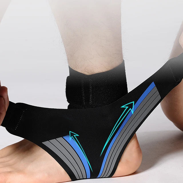 Ankle Support Brace Light Weight Adjustable Ankle Wrap Support for Running Workout Sprain