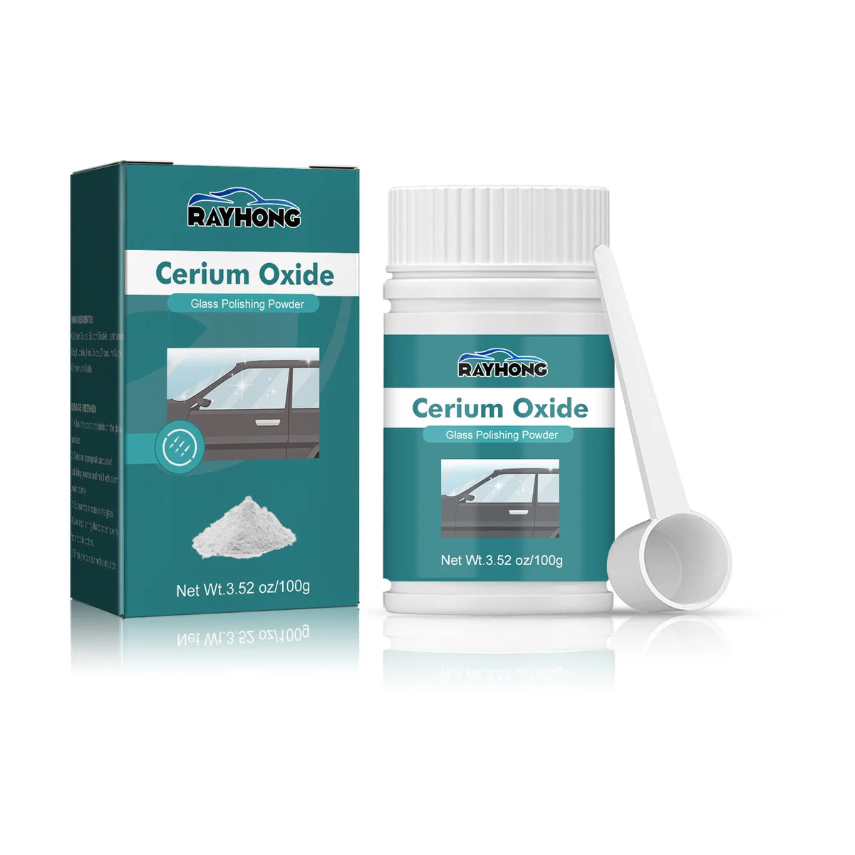 Wholesale Rayhong Car Glass Polishing Powder Glass Scratch Remover Windshield Defogging and Degreasing Powder