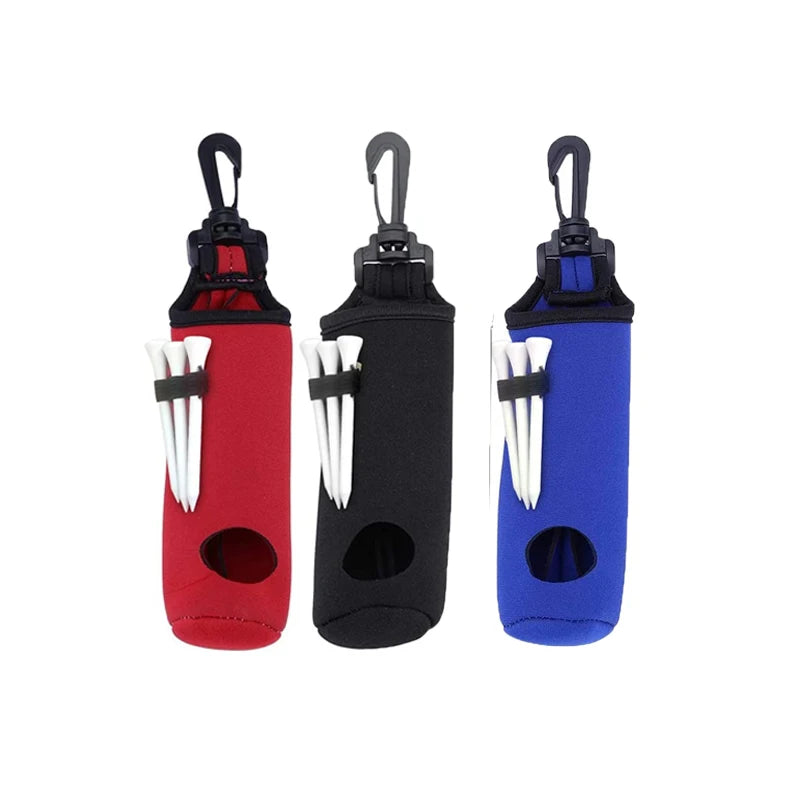 Solid Color Golf Bag Ball Holder Golf Ball Carry Bag with Light Weight Hook