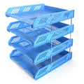 Shantou Manufacturer Direct Sales Office Plastic 4-Tier Document File Tray