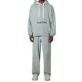 Casual Men's Tracksuits Oversized Custom Embroidery logo Corduroy Winter Sweatpants and Hoodie Set Oversize Tracksuit