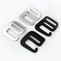 Meetee BF951 20mm DIY Luggage Hardware Accessories Adjustable Shoulder Strap Clasp Metal Tri-Glide Slider Bag Lock Ring Belt