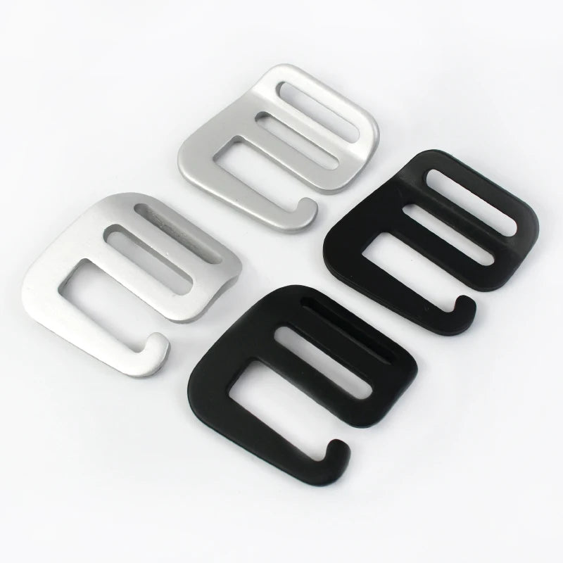 Meetee BF951 20mm DIY Luggage Hardware Accessories Adjustable Shoulder Strap Clasp Metal Tri-Glide Slider Bag Lock Ring Belt