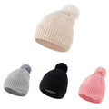 X&Y Wholesale Winter Warm Knitted Beanie Hat Women ThickBobble Hat Pom Pom Sweater Acrylic Beanie Hat With Ball