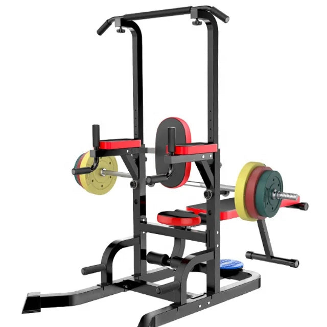 Adjustable Dip up Station Power Tower MultiFunction Pull up Bar Gym Home Workout Equipment