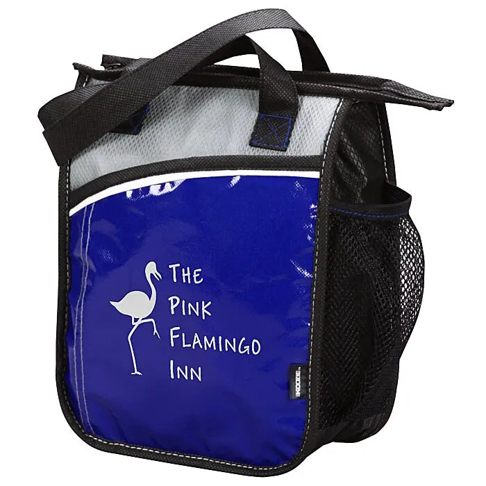 Ruthbag Upright Laminated Lunch Cooler Bag with Zipper Non-Woven Shopping Trolley Bag Letter Pattern