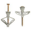 Plastic Plasterboard Heavy-duty Screws Hollow Wall Anchors Expansion Tube Pipe Plugs