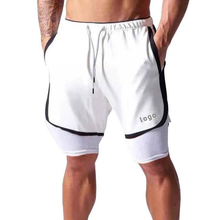 Factory Low MOQ Men Drawstring Gym Sport Shorts Custom Logo Casual Plain Workout Fitness Shorts