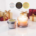 Custom Printed Gold Foil Warning Labels for Candle Jars Waterproof Cosmetic Adhesive Stickers Premium Packaging
