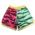 Retro Custom Breathable Summer Basketball Shorts Streetwear Women Mesh Two Tone Sublimation Printed Quick Dry Wholesale