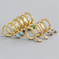SP Luxury Fine Zircon Earrings 925 Sterling Silver Colorful Zircon Hoop Earrings for Girls