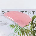 HZ Custom Logo Natural Rose Quartz Gua Sha Scraping Massage Tool Heart Shape Guasha Board