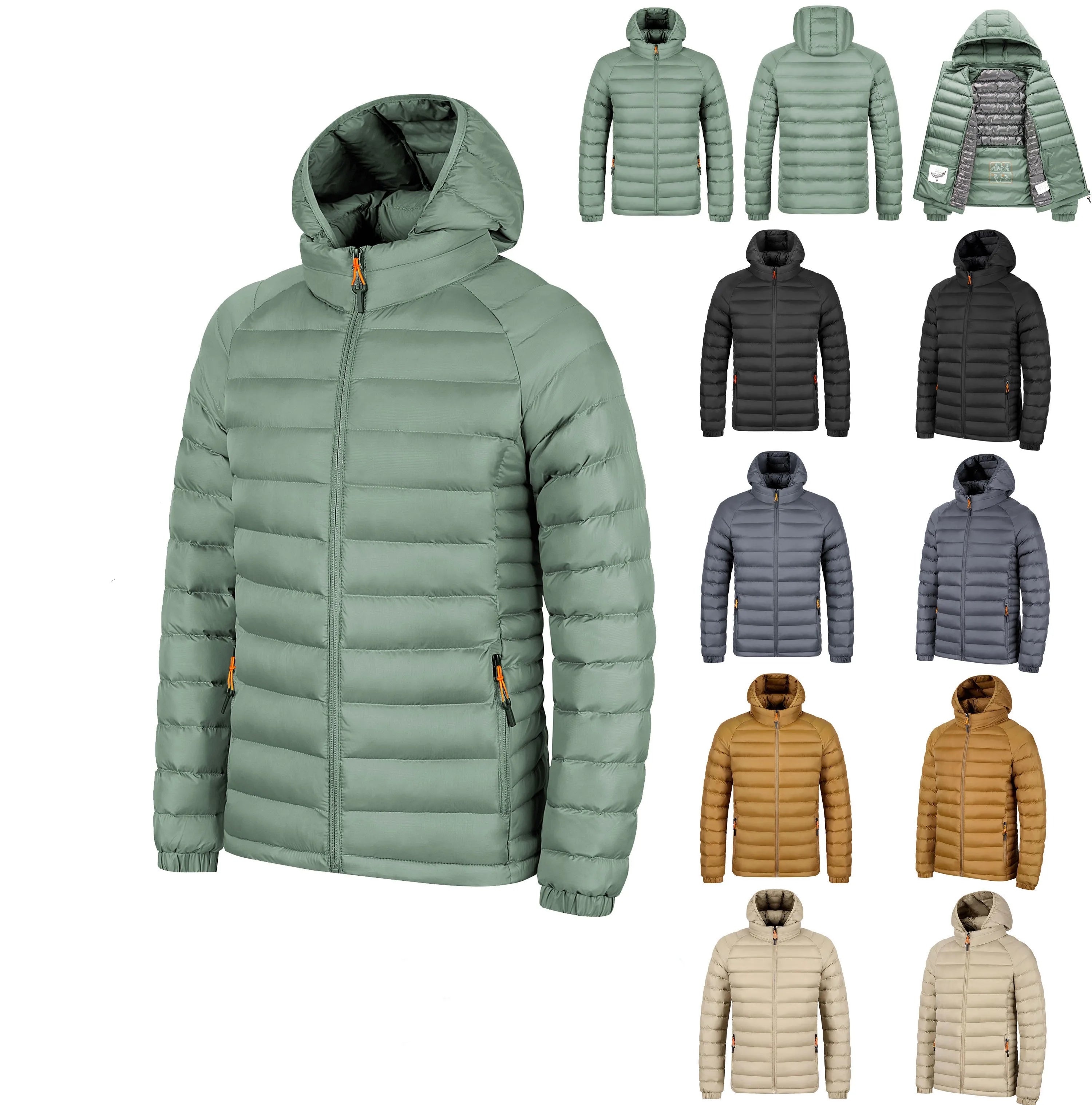 Custom New Logo Men's Down Coat Warm Winter Golf Outerwear Outdoor Men Puffer Jacket