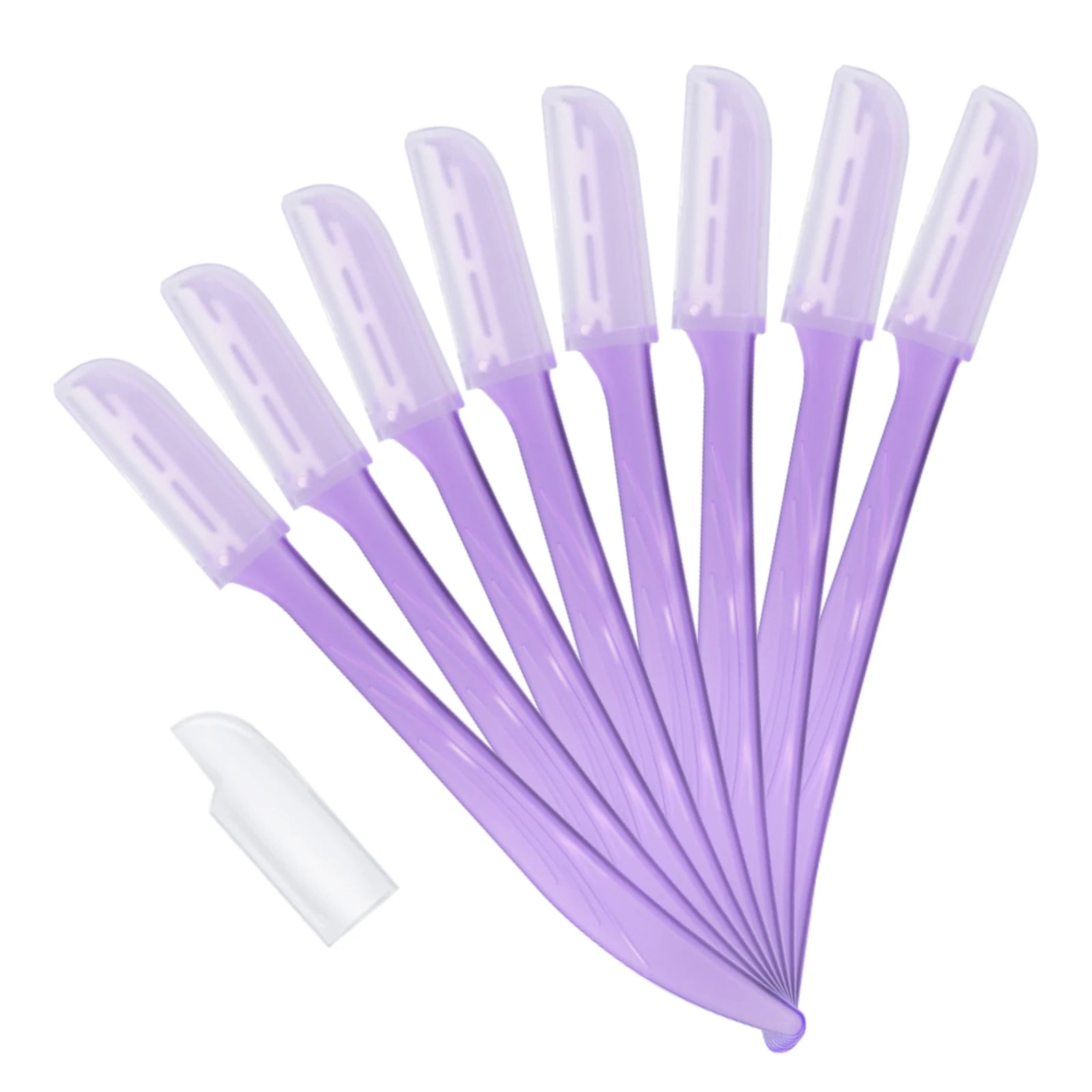 OEM Women Eyebrow Razor Dermaplaning Tool 8 Pcs with 1 Blade and Cover for Precise Shaping