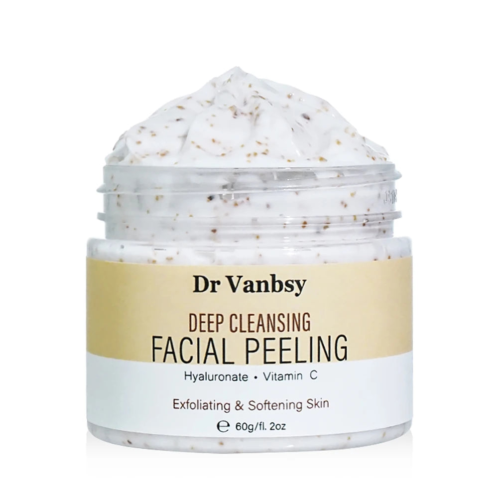 Wholesale Private Label Organic Shea Butter Facial Cream Scrub Whitening Exfoliator for All Skin Types