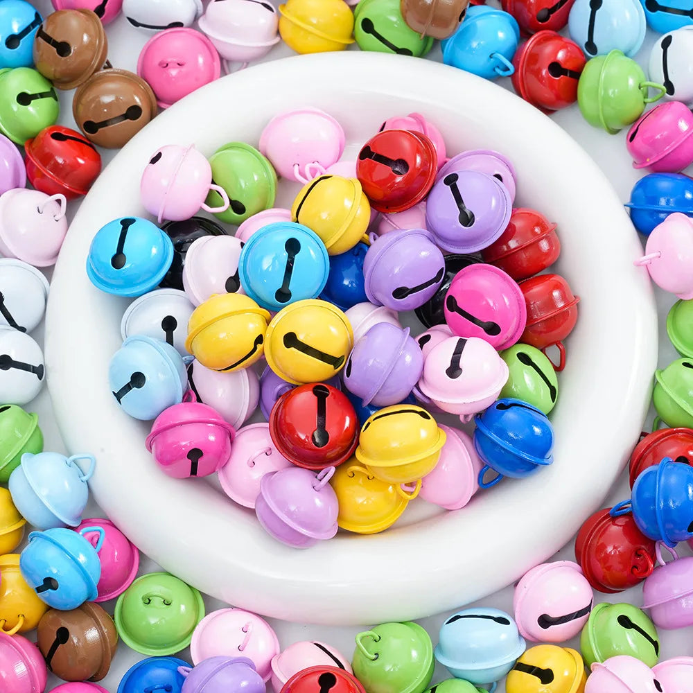 17mm 22mm Jingle Bells Metal Crafts Bells Colourful Bells for Christmas Decoration