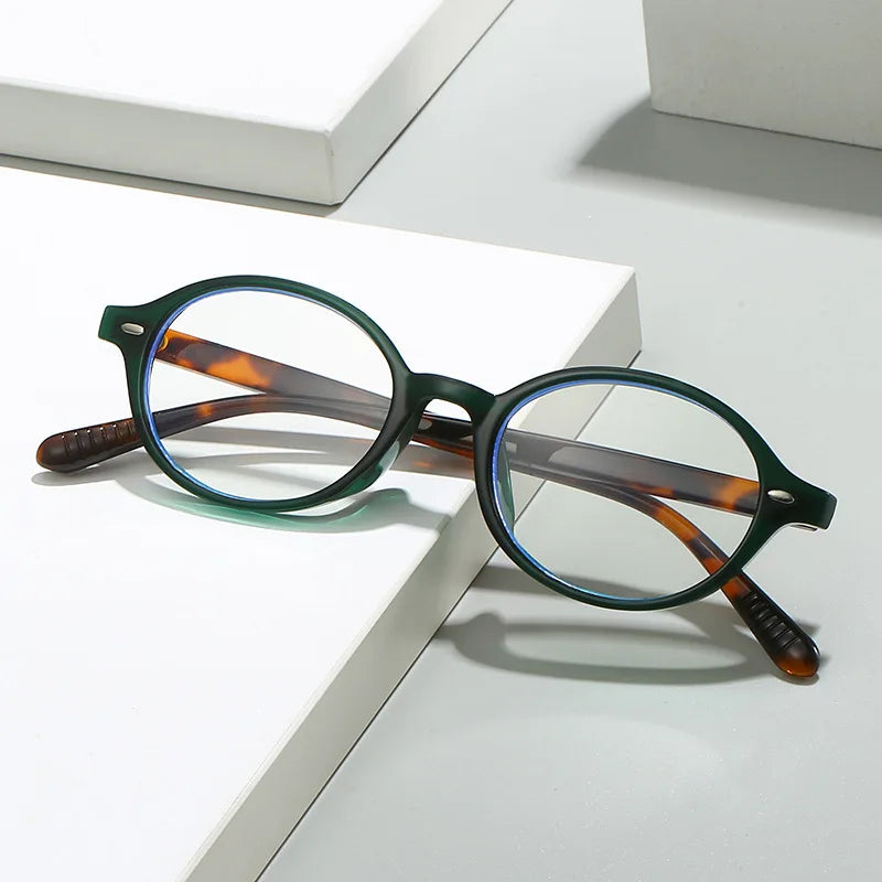 XY36520 Custom Anti Blue Light Computer Glasses Factory Supplier Wholesale Stylish Oval Blue Ray Blocking Eyewear Frames