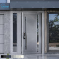 China Top Factory Custom Unique Entrance Doors Residential Security Pivot Doors With Modern External Entry Door
